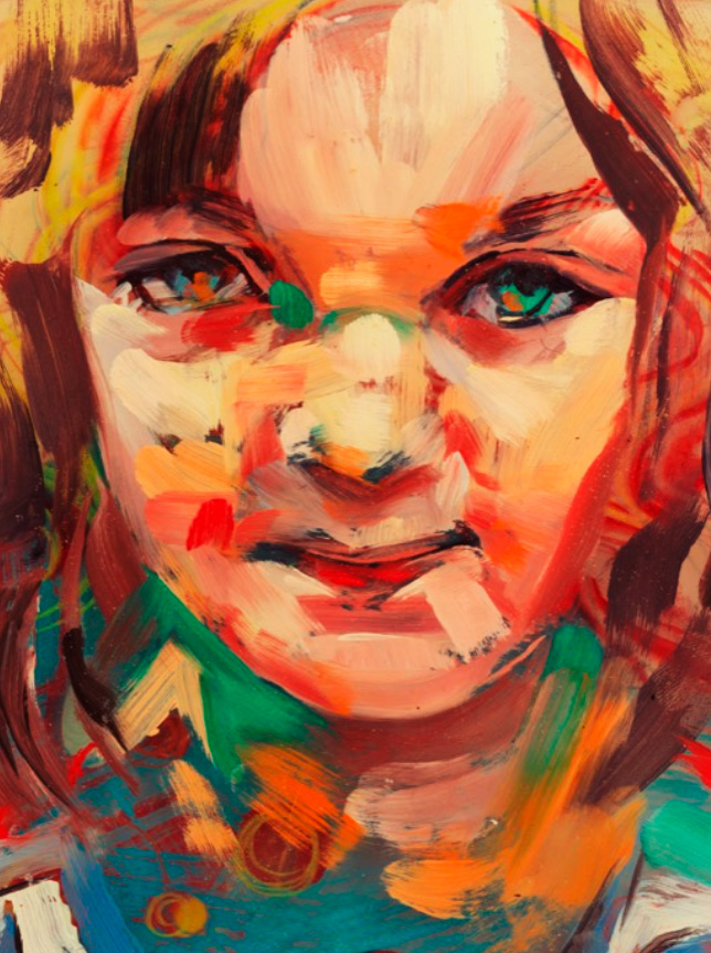 a painting by marc scheff of his daughter